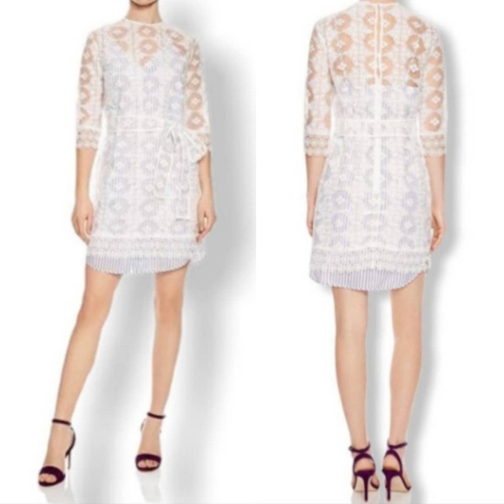 Sandro 2-piece Isabelle crochet dress sz S